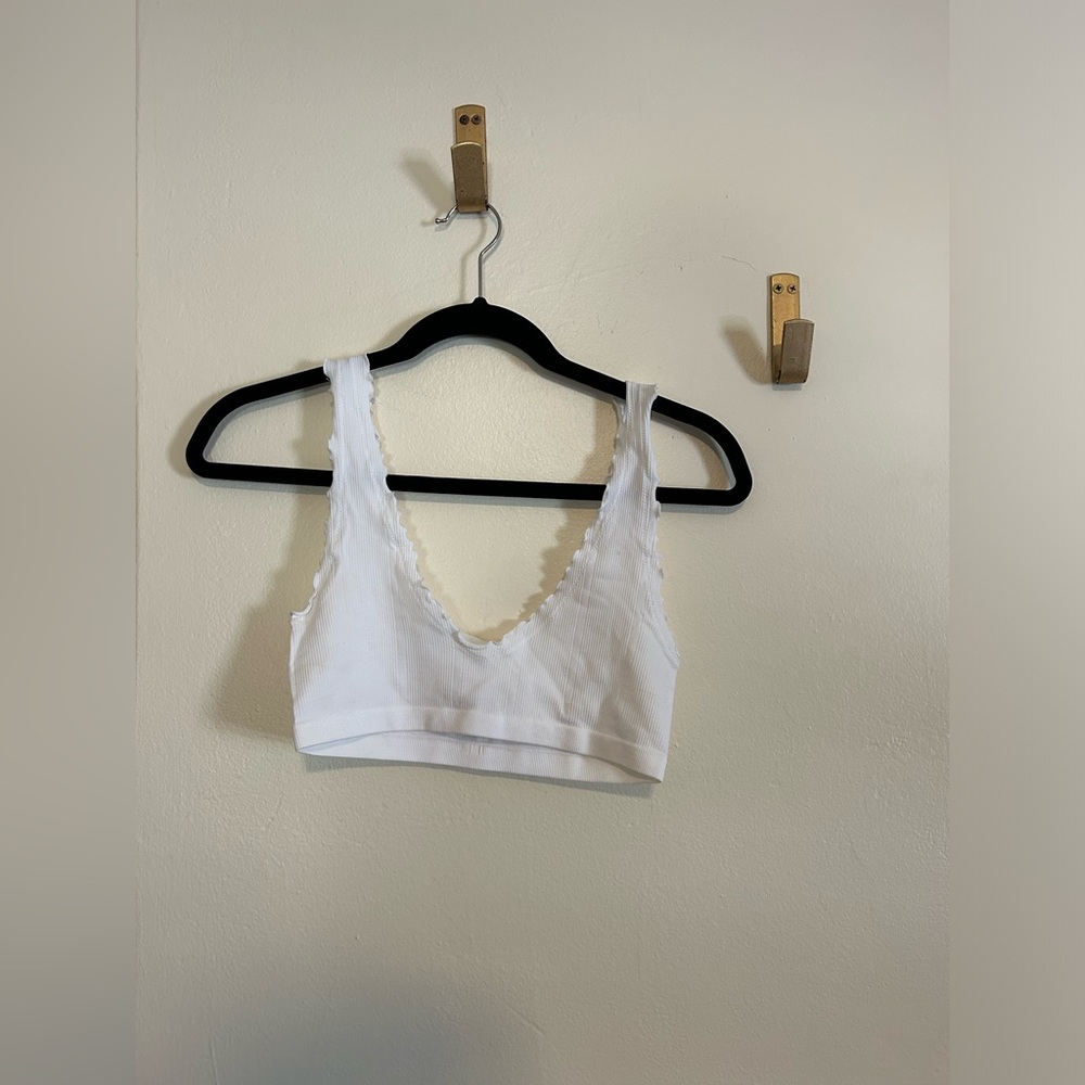 White bralette top